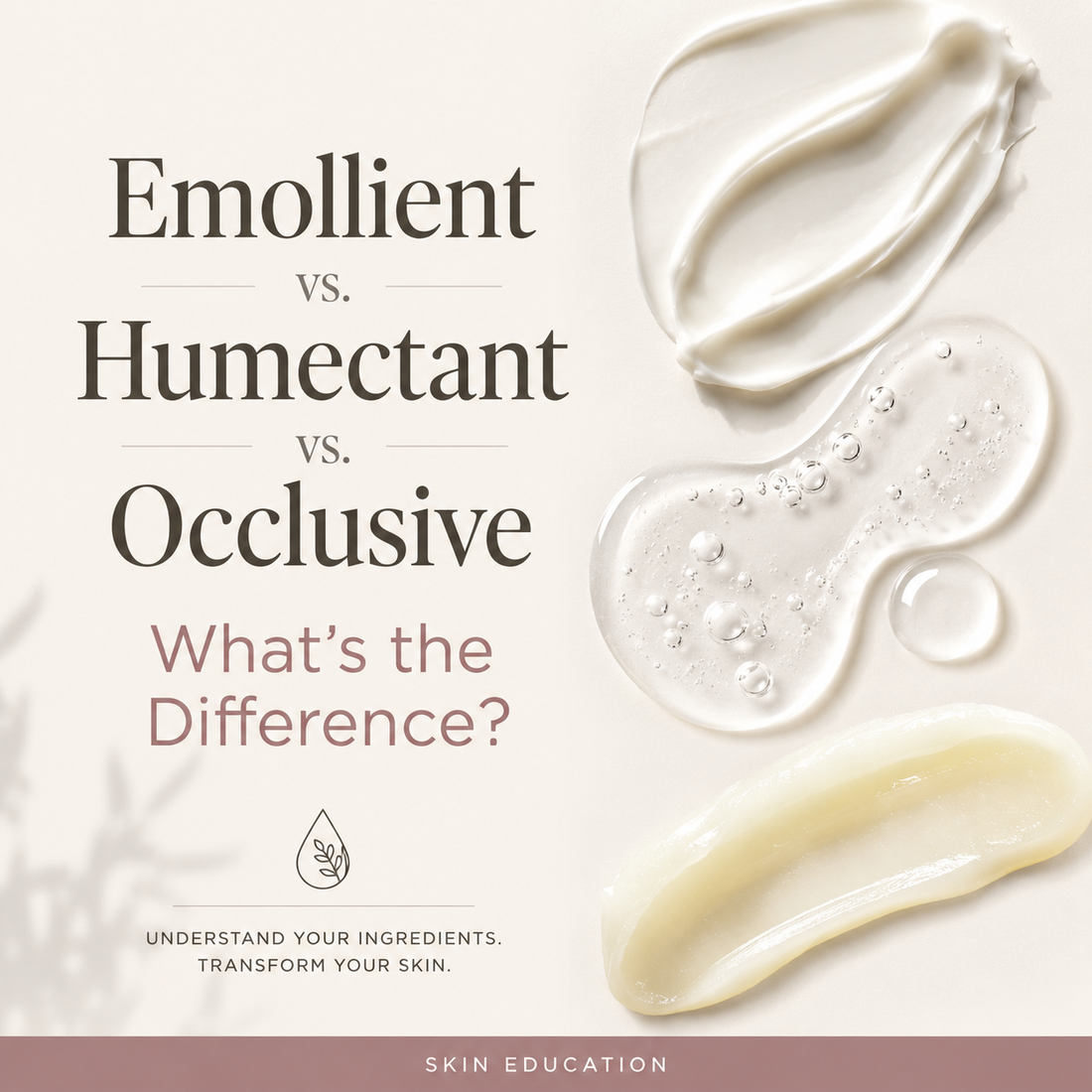 Emollient vs. Humectant vs. Occlusive: What’s the Difference?