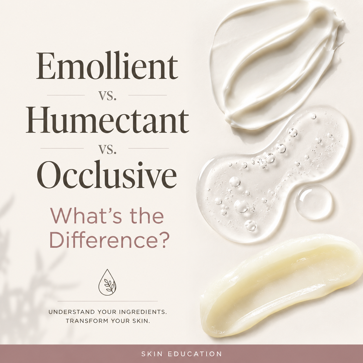 Emollient vs. Humectant vs. Occlusive: What’s the Difference?