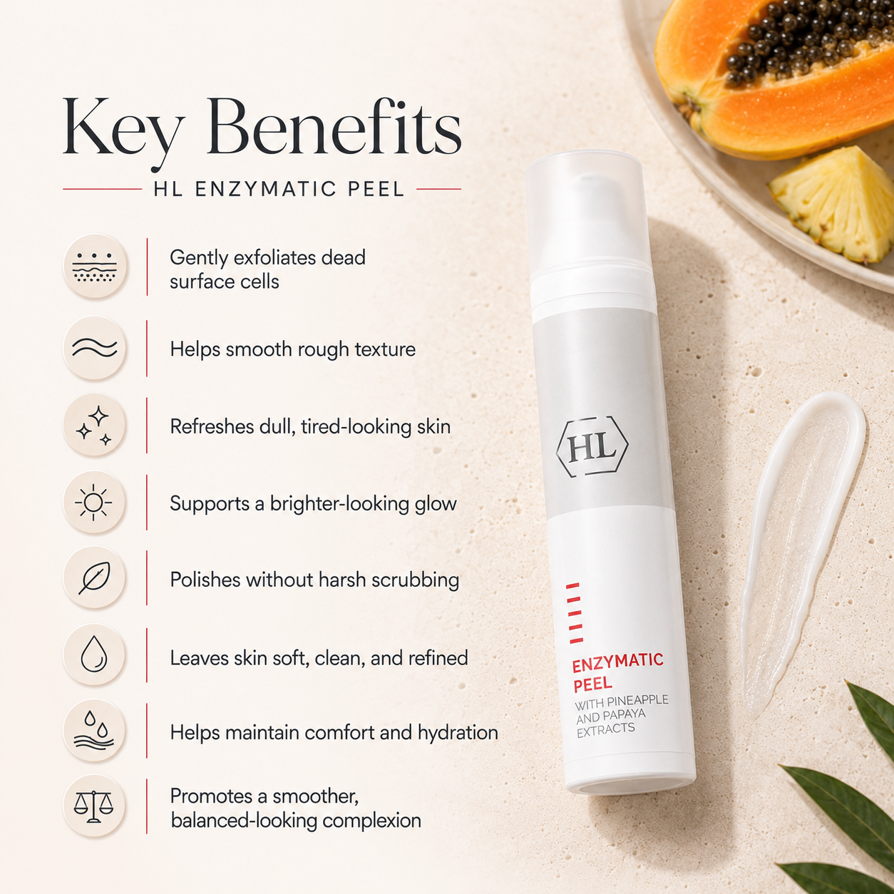Enzymatic Peel with Pineapple and Papaya Extracts